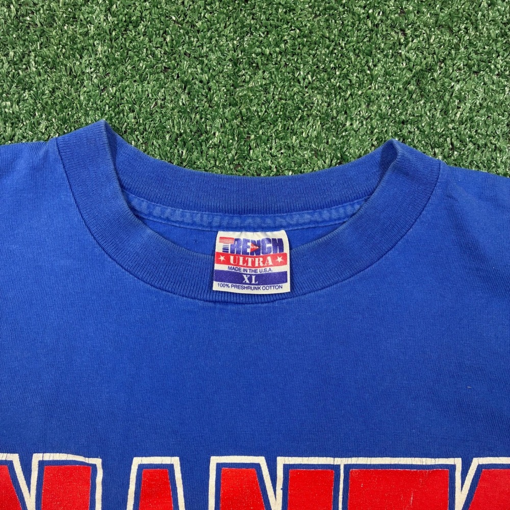 Vintage 90s Trench Ultra NFL New York Giants Graphic T-shirt - Picture 3 of 6